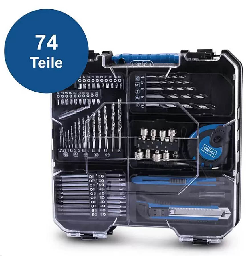 Scheppach IXES 20V Akku-Bohrschrauber-Set C-DTB74/1-X