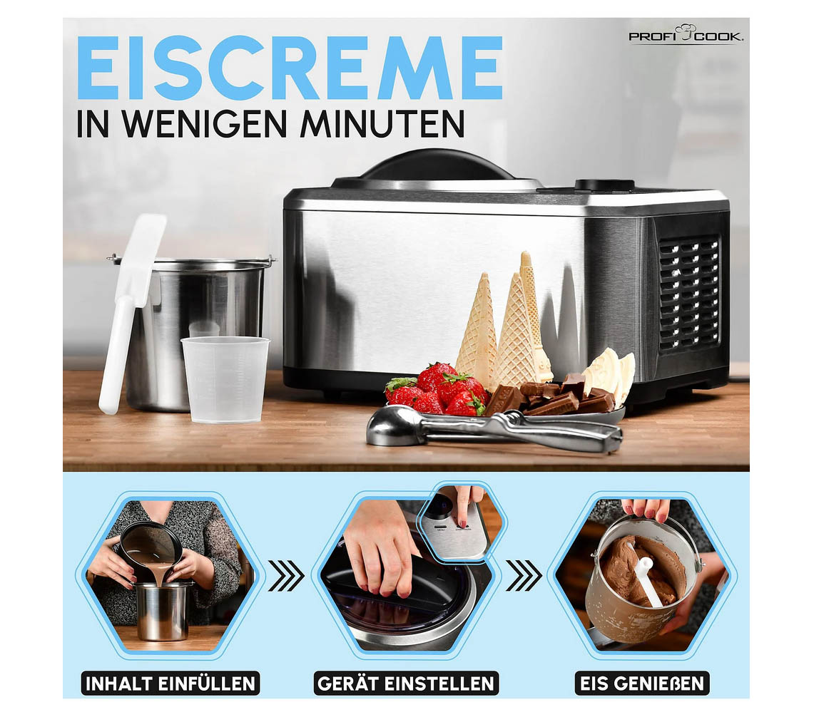 PROFI COOK PC-ICM 1268 Eiscreme-/Joghurt-Maker