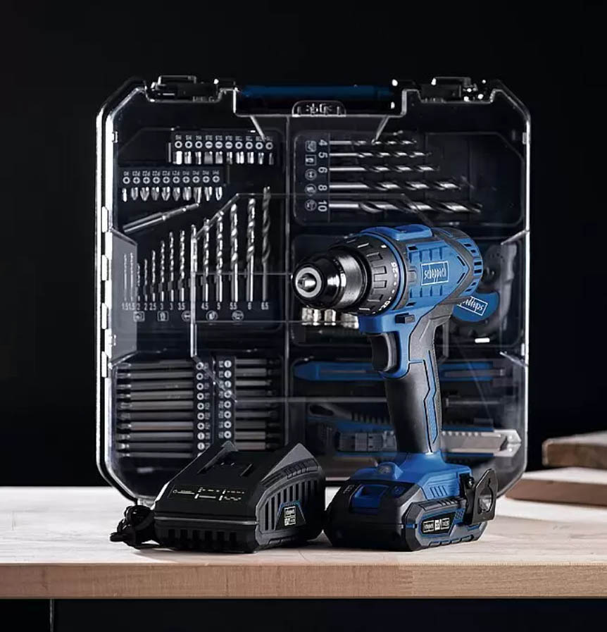 Scheppach IXES 20V Akku-Bohrschrauber-Set C-DTB74/1-X